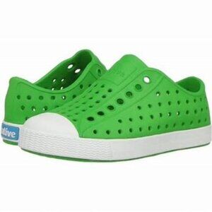 Native Size J1 Green and White Slip-On Water Shoes